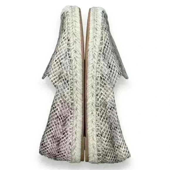 New Sam Edelman Kesia Snake Print Espadrilles Size 8.5 - Picture 7 of 11